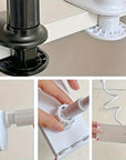 Universal 360 rotating lazy tablet phone holder stand with multi-angle adjustment and spiral base. Ideal for hands-free viewing of phones and tablets at various heights and angles