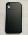 Dual layer hybrid defender armor case with card holder for Android phones. Made from durable TPU and PC materials, the case offers shock protection and has a built-in card pocket to store 2-3 cards or cash for added convenience