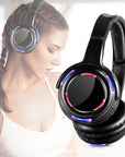 Silent disco headphones with head-mounted design, 40mm driver, and 600mAh rechargeable lithium battery. Perfect for silent parties and headphone party events, featuring a 3.5mm plug and high-quality sound with a frequency range of 20-20,000Hz.