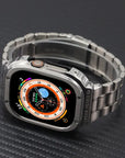 Premium Stainless Steel and Rubber Hybrid Watch Band - Durable & Stylish
