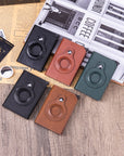 A sleek Slim RFID Blocking Wallet made from durable metal, featuring a Bluetooth Wallet Tracker for added security.