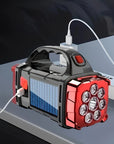 This solar powered camping light with a power bank function is perfect for outdoor adventures. A rechargeable solar camping light that keeps your devices charged and lights up your campsite. With water-resistant and portable solar lights, it's ideal for hiking, camping, and any outdoor activity. The built-in power bank ensures your gear stays charged, while the bright, durable design makes it a must-have for any adventure