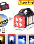 This solar powered camping light with a power bank function is perfect for outdoor adventures. A rechargeable solar camping light that keeps your devices charged and lights up your campsite. With water-resistant and portable solar lights, it's ideal for hiking, camping, and any outdoor activity. The built-in power bank ensures your gear stays charged, while the bright, durable design makes it a must-have for any adventure