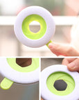 Close-up of a durable plastic spaghetti portion tool used for accurately measuring pasta portions, featuring a compact and easy-to-use design. Ideal as a pasta measuring tool, spaghetti measuring tool, spaghetti measurer, and versatile pasta measurer tool for home kitchens.