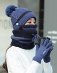 Plus velvet thick bib mask made with soft velvet and plush fabric for maximum warmth and comfort in cold weather.