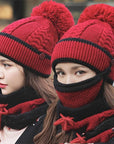 Plus velvet thick bib mask made with soft velvet and plush fabric for maximum warmth and comfort in cold weather.