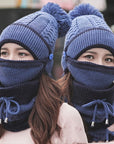 Plus velvet thick bib mask made with soft velvet and plush fabric for maximum warmth and comfort in cold weather.