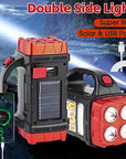 This solar powered camping light with a power bank function is perfect for outdoor adventures. A rechargeable solar camping light that keeps your devices charged and lights up your campsite. With water-resistant and portable solar lights, it's ideal for hiking, camping, and any outdoor activity. The built-in power bank ensures your gear stays charged, while the bright, durable design makes it a must-have for any adventure