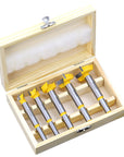 Wood hole drill bit, wood hole opener, and hole opener for precise and clean drilling in wood, plastic, and gypsum board for woodworking and DIY projects.