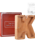 Twenty-Six Letter Wooden Piggy Bank Alphabet Piggy Bank Wooden Coin Bank with Letters Educational Piggy Bank Children's Wooden Savings Bank Personalized Wooden Money Box Alphabetical Coin Bank Kids' Educational Savings Bank Letter-shaped Piggy Bank Wooden Alphabet Money Jar
