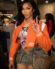 Cropped Varsity Jacket