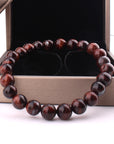 Vintage Style 8mm Red Tiger Eye Bracelet Anti-fatigue