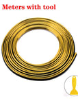 Alt Text: Vibrant car trim moulding tape in multiple colors, ideal for personalizing both interior and exterior car designs.