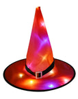 Witch hat with LED light Light-up witch hat for Halloween LED illuminated witch hat Glowing Halloween witch hat Witch costume accessory with lights LED witch hat for spooky night vibes Illuminated hat for witchy costumes Lighted Halloween witch hat for parties Glowing accessory for witch costumes LED light-up hat for Halloween festivities