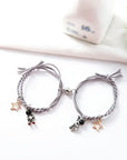 Natural Stone Beads Couple Magnetic Bracelets for Long Distance Relationship | Matching Love Energy & Healing Jewelry