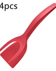 2 In 1 Grip And Flip Tongs Egg Spatula Tongs Clamp Pancake Fried Egg French Toast Omelet Overturned Kitchen Accessories