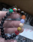 Eight Planets Natural Stone Bracelet - Solar System Chakra Jewelry