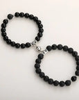 Natural Stone Beads Couple Magnetic Bracelets for Long Distance Relationship | Matching Love Energy & Healing Jewelry