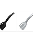 2 In 1 Grip And Flip Tongs Egg Spatula Tongs Clamp Pancake Fried Egg French Toast Omelet Overturned Kitchen Accessories