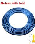 Alt Text: Vibrant car trim moulding tape in multiple colors, ideal for personalizing both interior and exterior car designs.