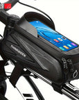 2L ThinkRider Bike Bag Handlebar Bags with Waterproof Phone Case Holder and 7 Inches Touchscreen Durable Cycling Accessories for Mountain and Road Bikes