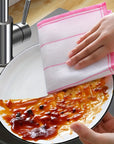 Super Absorbent Thick Cloth Reusable Wet And Dry Cleaning Towels Suitable For Kitchen Bathroom And Outdoor Use