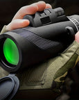 HighPower Monocular Telescope Hunting Fishing Accessory with Smartphone Adapter and Tripod BK4 Prism for Wildlife Observation Bird Watching and Outdoor Adventures