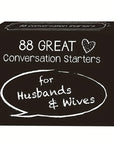 Couples Dialogue Game English Card Table Game 88 Great Conversation Starters Creative Small Gift Holiday Accessory Party Supplies Art Craft Ornament Gift Christmas Halloween Thanksgiving Gift