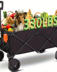HeavyDuty Foldable Utility Wagon 330LBS Capacity AllTerrain Wheels