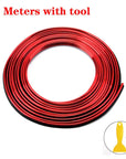 Alt Text: Vibrant car trim moulding tape in multiple colors, ideal for personalizing both interior and exterior car designs.