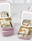 LED Mirror Makeup Storage Box
