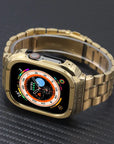 Premium Stainless Steel and Rubber Hybrid Watch Band - Durable & Stylish