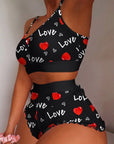 Women's print pajama set: adorable, Cute pajama set for women, Women's adorable print sleepwear, Stylish pajama set with cute design, Adorable women's sleepwear ensemble, Fashionable print pajamas for her, Women's comfy and cute pajama set, Trendy sleepwear with adorable print, Cute lounge set for women, Fashion-forward women's pajama set with print,