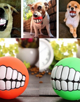 Pet Ball Teeth Silicon Chew Toys for Large Breeds