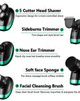 Rechargeable Bald Head Electric Shaver for a Smooth, Close Shave | Waterproof Head Shaving Kit