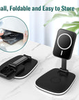 Wireless charger Magnetic charger Fast charging Folding design Multi-device charger Portable charger 15W charger Tech accessories Charging station Travel essentials