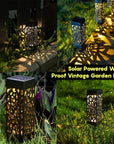 Solar Powered Waterproof Vintage Garden Light