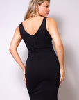 Sleeveless Mermaid Front With Slit Dress