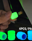Fluorescent Night Glowing Valve Caps