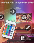 Bluetooth control RGB strip lights Smartphone controlled LED strips Customizable RGB lighting effects Dynamic LED strip lights Multicolor LED tape lights App-controlled RGB light strips Smart LED strip lighting Wireless RGB strip lights Mood lighting for home Ambiance-enhancing LED strips