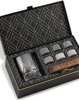 Connoisseur's whiskey set Whiskey stones and glass set Whiskey enthusiast gift Whiskey lover's gift set Whiskey aficionado set Premium whiskey accessories Whiskey stones and tumbler set Whiskey connoisseur's collection Imperial whiskey glass and stones set Luxury whiskey gift set