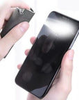 "2in1 screen cleaner spray bottle set with a spray cleaner and microfiber cloth for effective cleaning of iPhone, iPad, and other device screens
