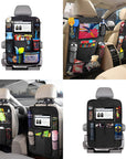 Car Backseat Organizer with Touch Screen Tablet Holder