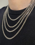 Daily Wearing Cuban Link Chain Choker - Gold Minimalist Jewelry for Him & Her