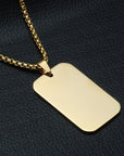 Classic Military Necklace | Timeless Men’s Jewelry with Personalized Dog Tags