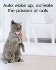Automatic laser toy for cats Interactive cat toy collar Laser beam cat collar Hands-free cat entertainment Adjustable laser settings Safe laser toy for cats Auto laser chase collar Engaging cat exercise collar Stimulating cat playtime device Convenient cat entertainment solution