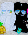 Aviator Bride Vibes 😎 | Beach Vibes - Bachelorette Beach Party Flowy Muscle Tank Tops