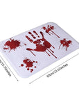 Halloween Blood Footprint Door Mat