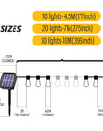 LED Solar String Waterproof Lights