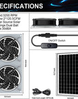 Solar Power Ventilation Fan